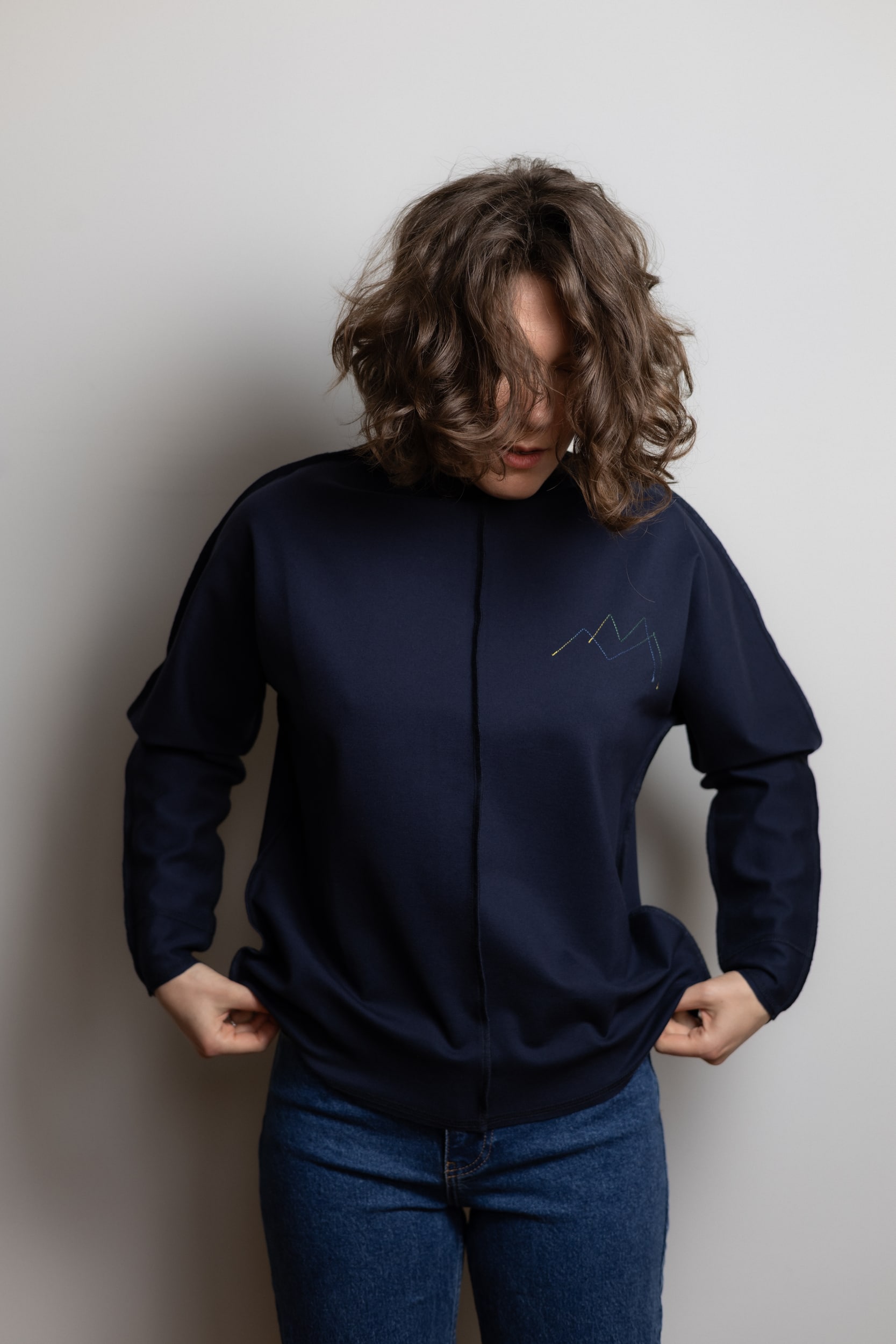 ЛОНГСЛІВ ТЕМНО-СИНІЙ