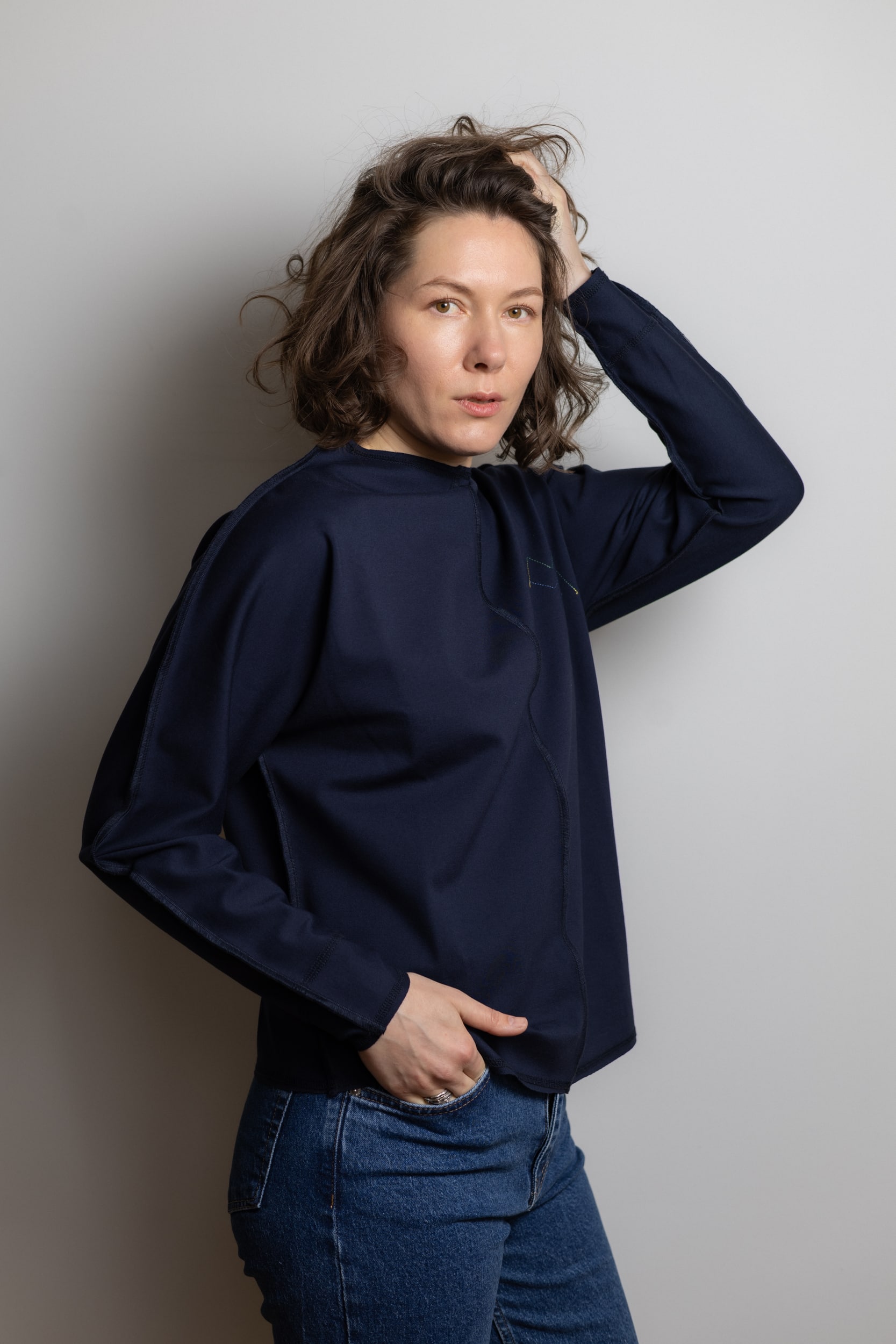 ЛОНГСЛІВ ТЕМНО-СИНІЙ - Зображення 2