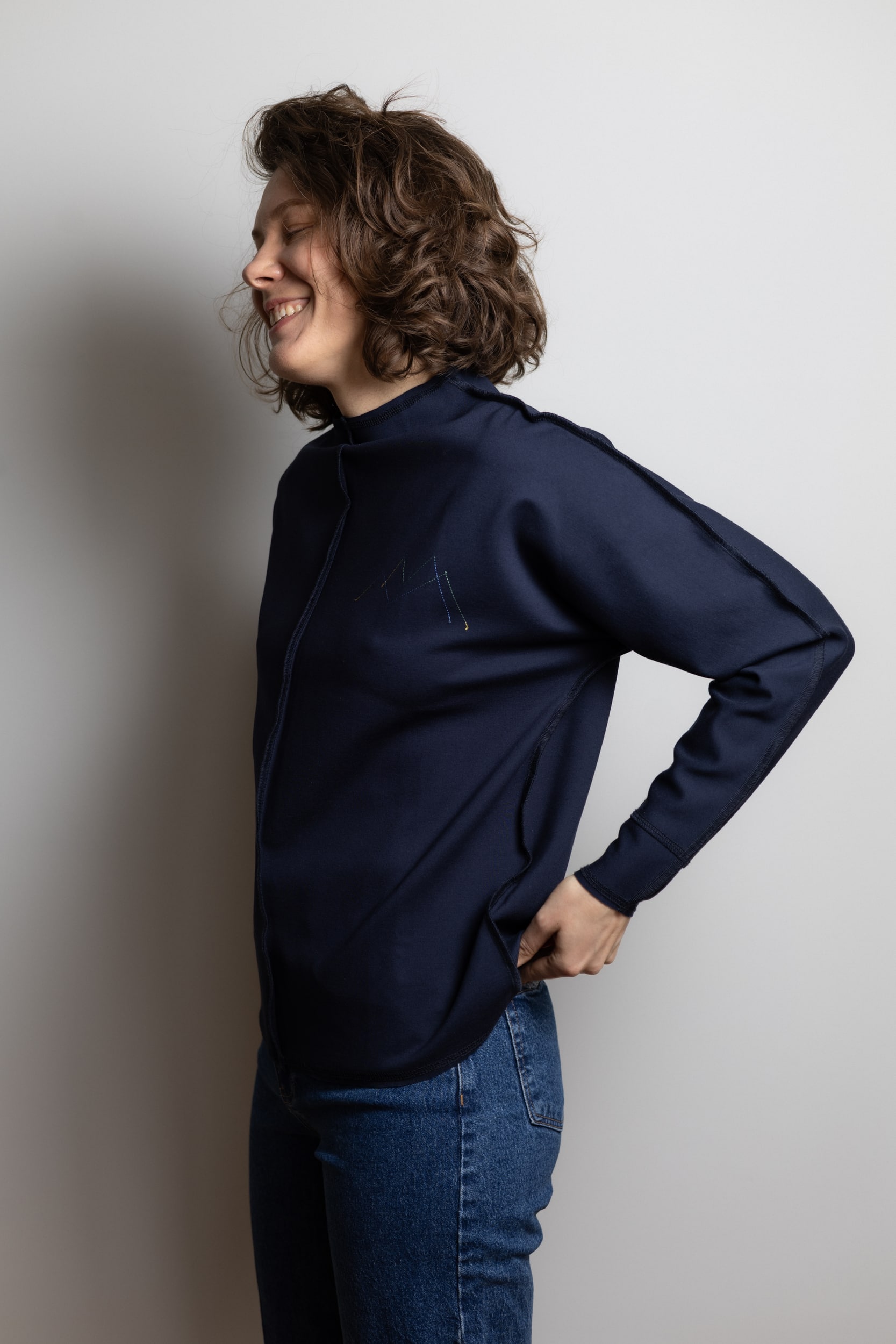 ЛОНГСЛІВ ТЕМНО-СИНІЙ - Зображення 4