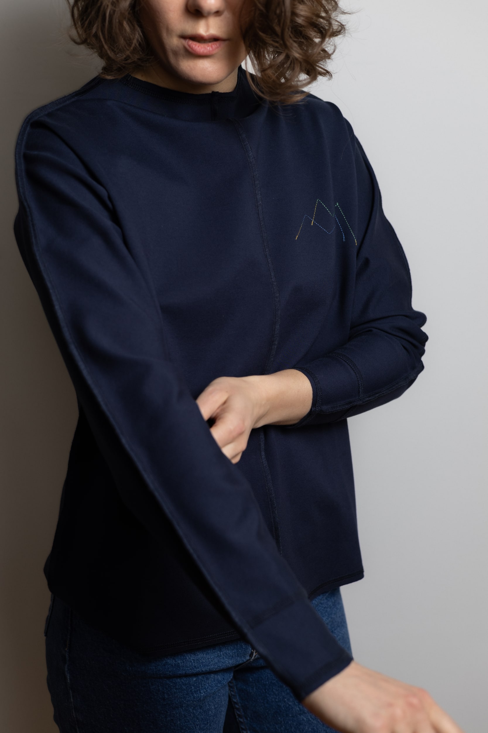 ЛОНГСЛІВ ТЕМНО-СИНІЙ - Зображення 6