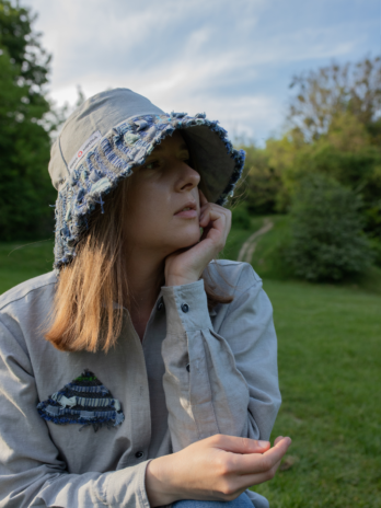 Панамка з тканням